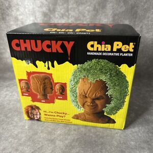 Chucky Chia Pet - Seed of Chucky - NEW - 2 faces one planter